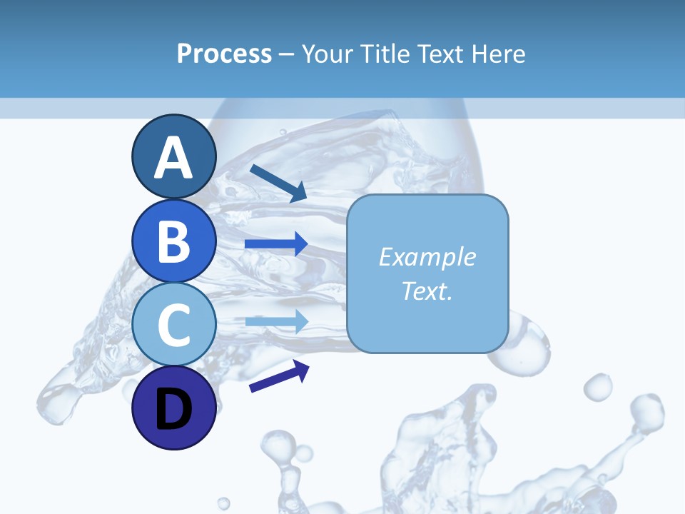 A Bottle Of Water With Water Splashing Out Of It PowerPoint Template