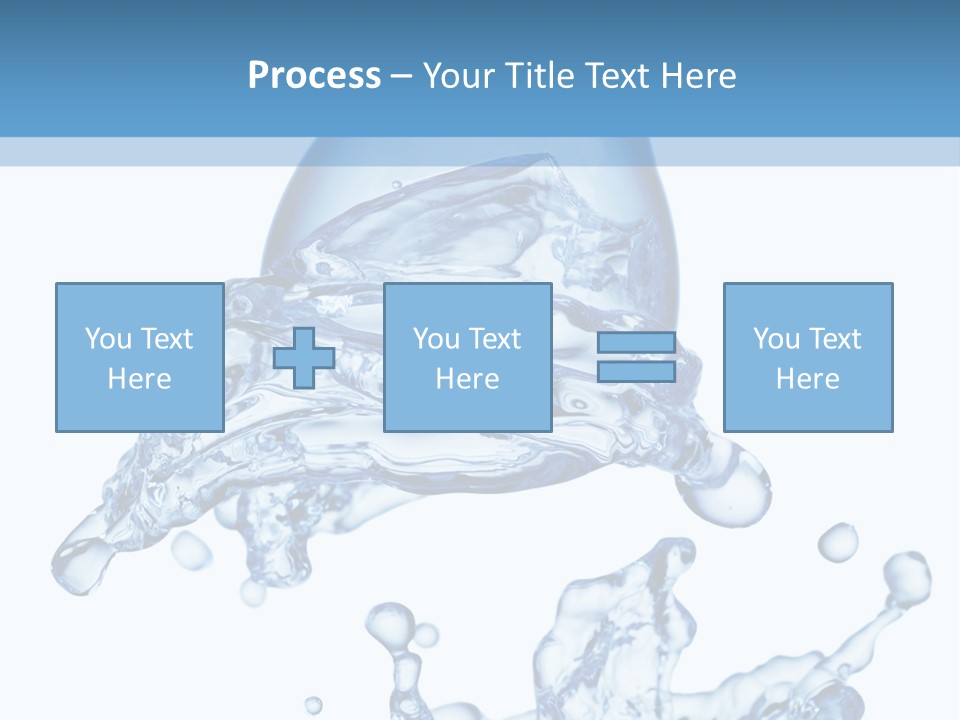A Bottle Of Water With Water Splashing Out Of It PowerPoint Template