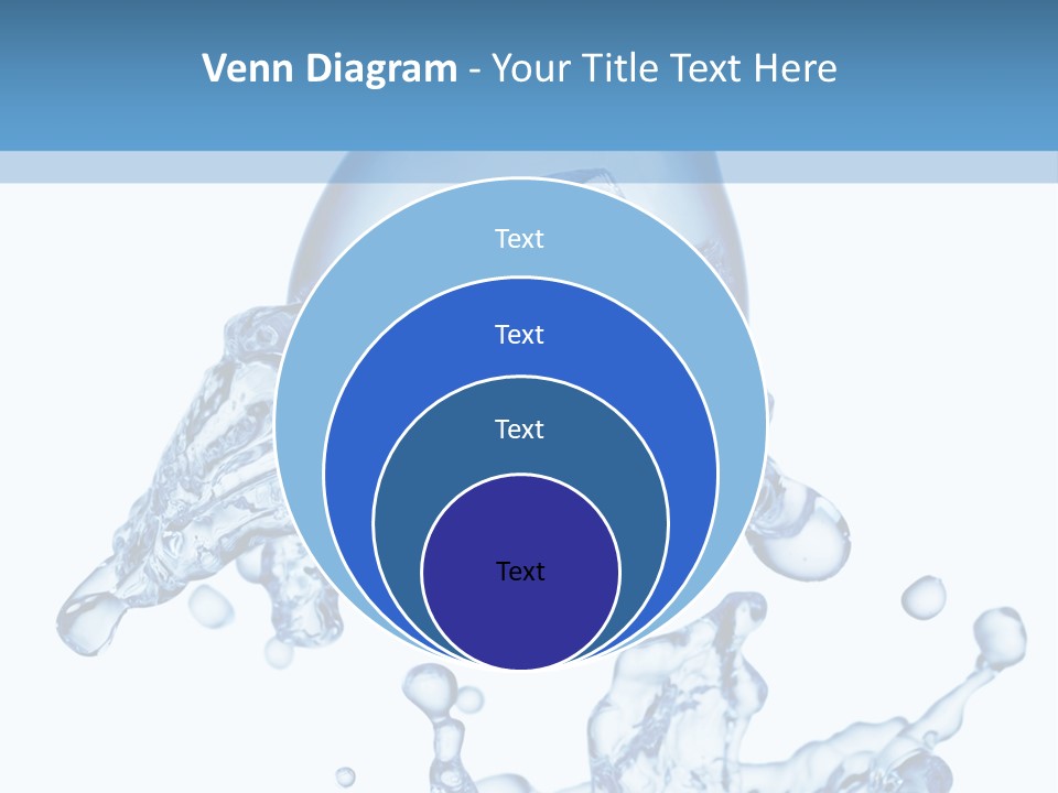 A Bottle Of Water With Water Splashing Out Of It PowerPoint Template
