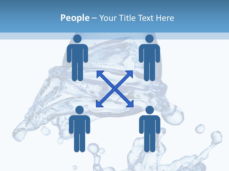 A Bottle Of Water With Water Splashing Out Of It PowerPoint Template