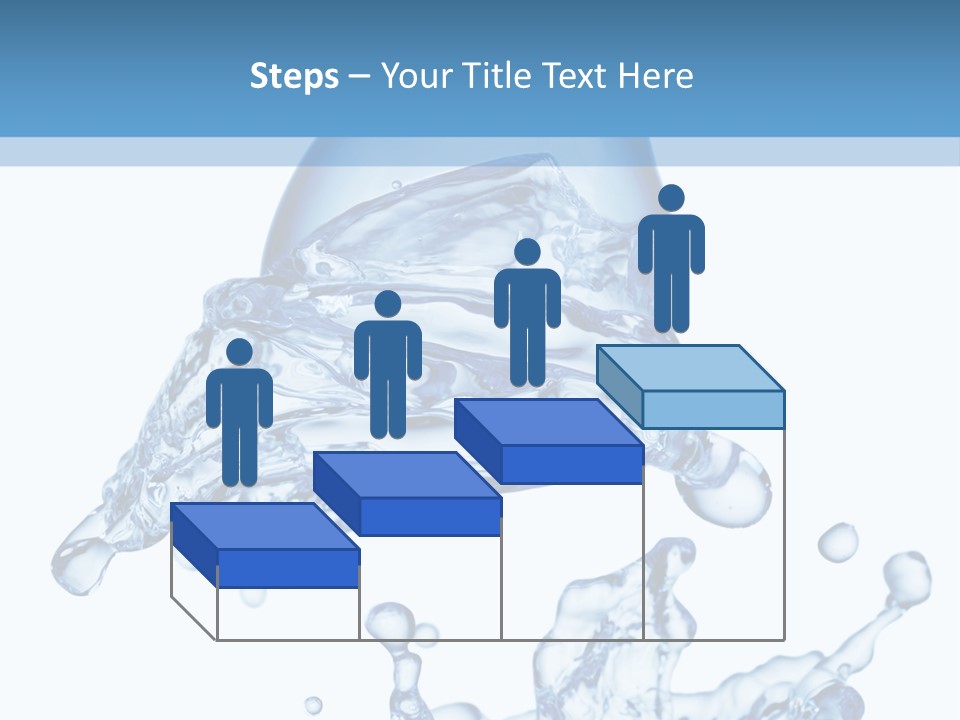 A Bottle Of Water With Water Splashing Out Of It PowerPoint Template