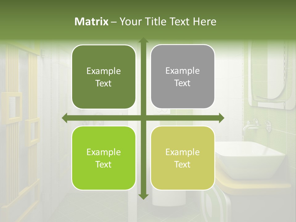 Mirror Tub Apartment PowerPoint Template