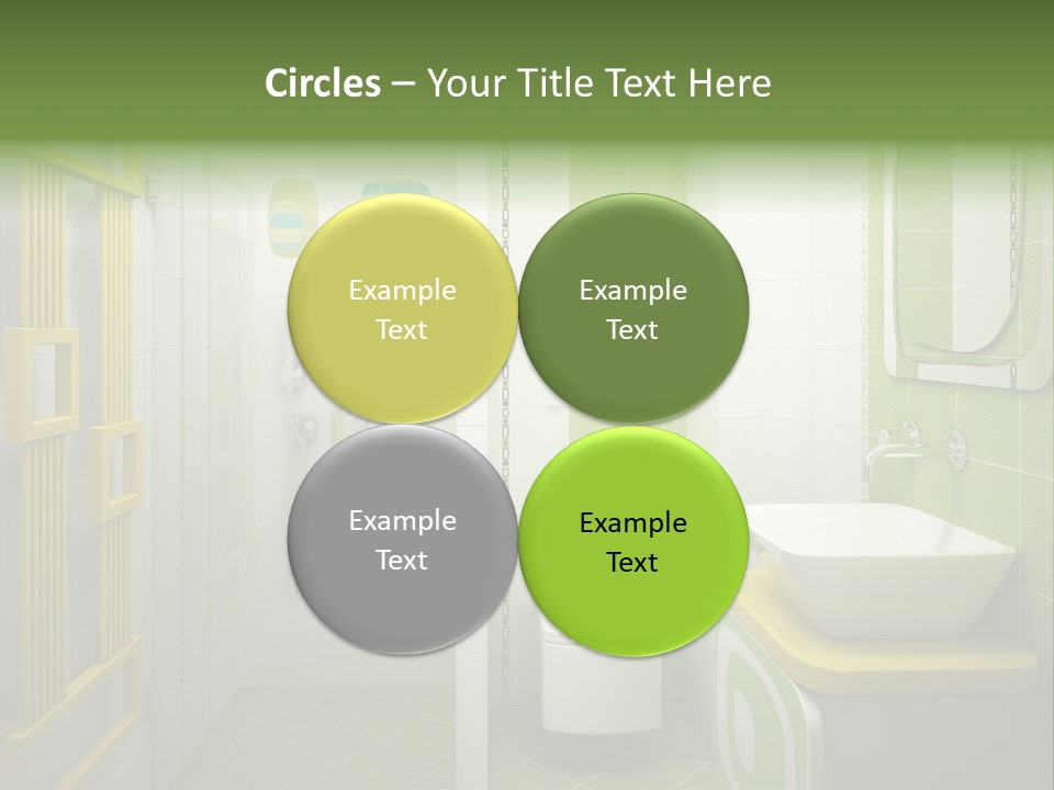 Mirror Tub Apartment PowerPoint Template
