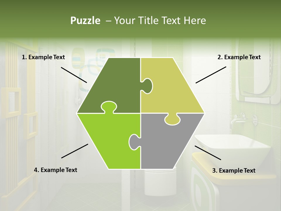 Mirror Tub Apartment PowerPoint Template