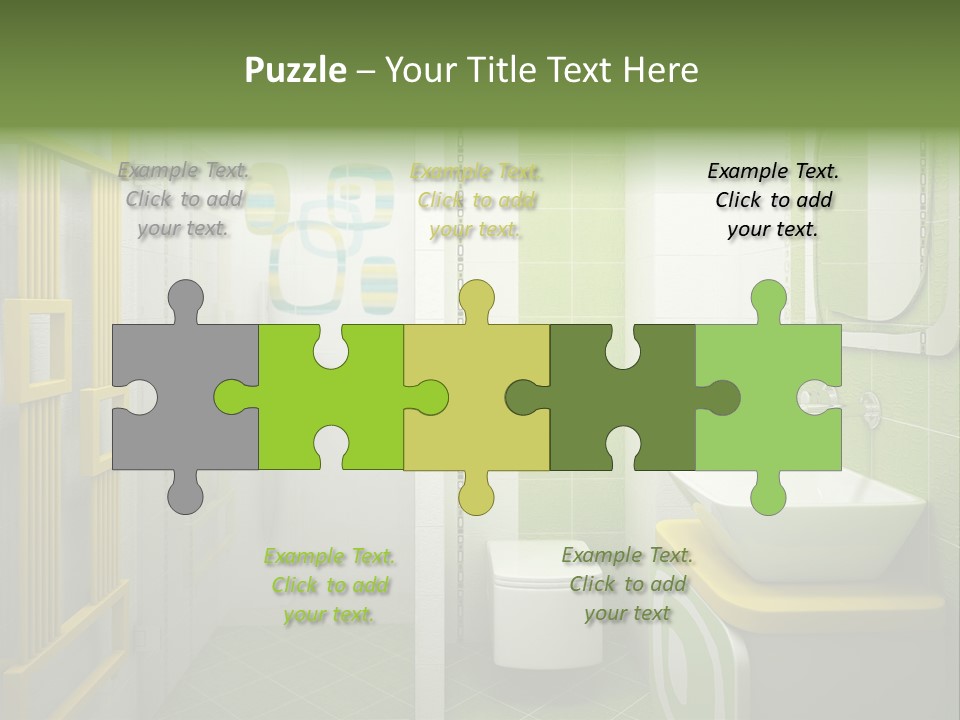 Mirror Tub Apartment PowerPoint Template