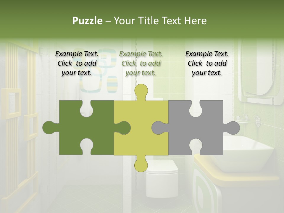 Mirror Tub Apartment PowerPoint Template