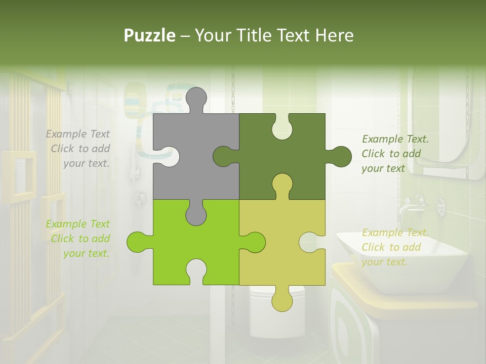 Mirror Tub Apartment PowerPoint Template