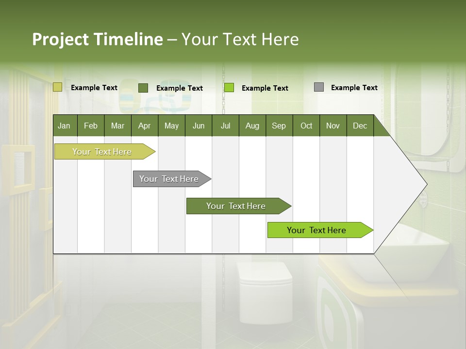 Mirror Tub Apartment PowerPoint Template