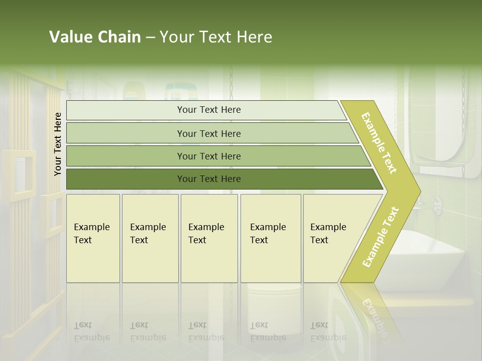 Mirror Tub Apartment PowerPoint Template