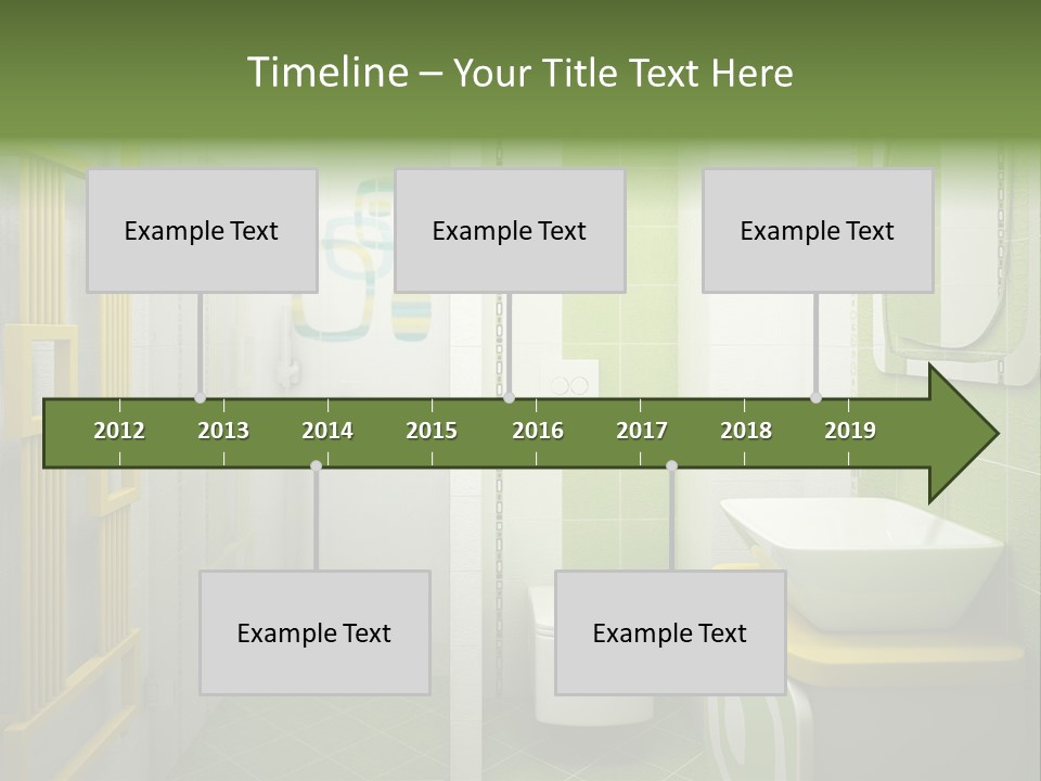 Mirror Tub Apartment PowerPoint Template