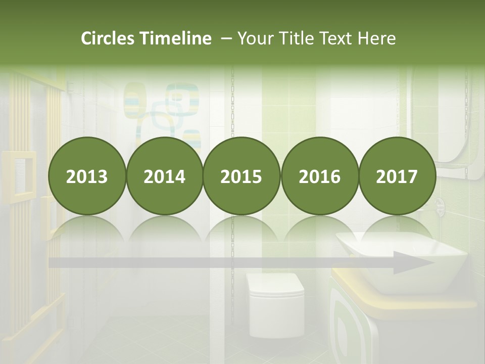 Mirror Tub Apartment PowerPoint Template