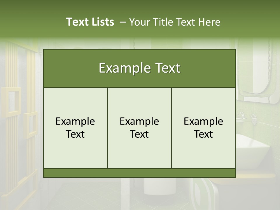 Mirror Tub Apartment PowerPoint Template