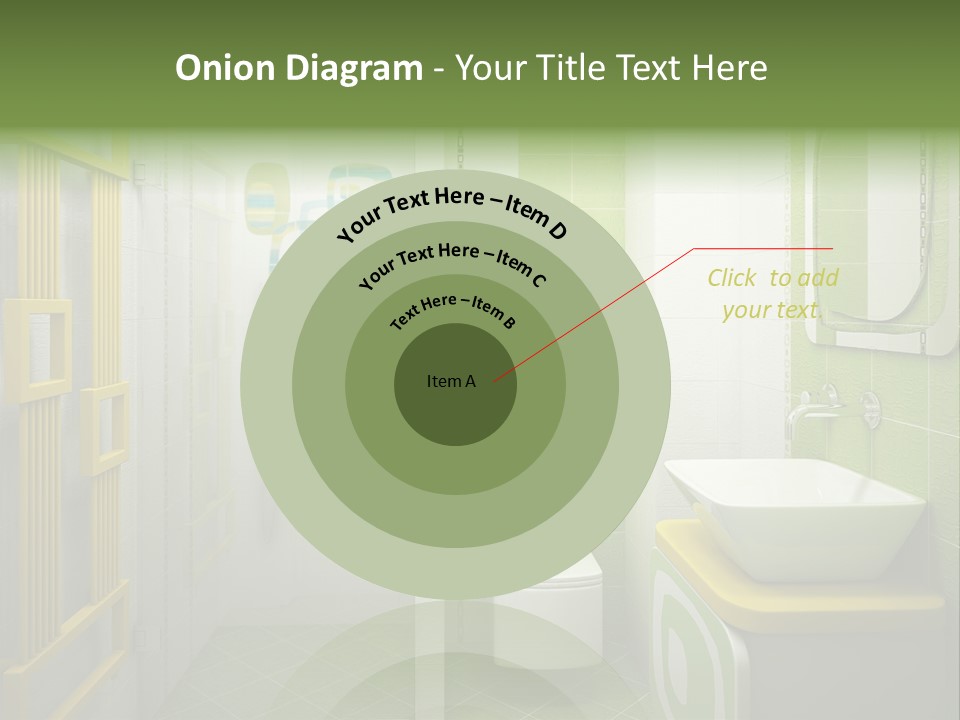 Mirror Tub Apartment PowerPoint Template