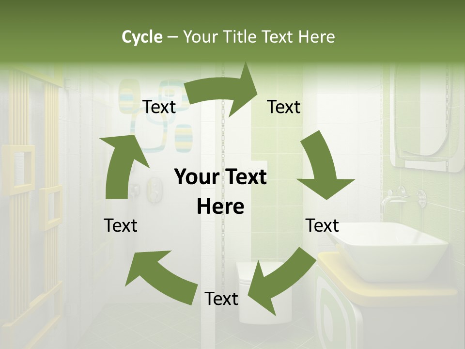 Mirror Tub Apartment PowerPoint Template
