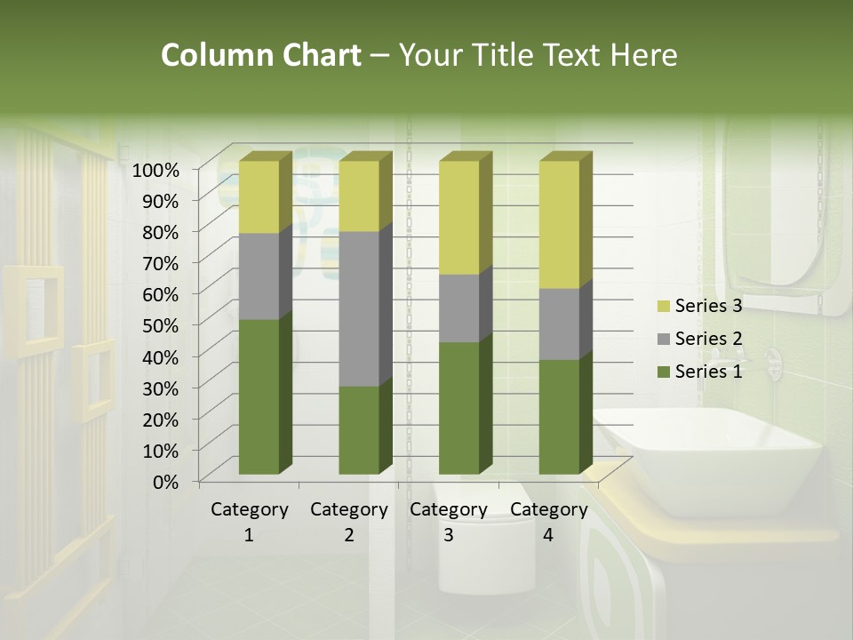 Mirror Tub Apartment PowerPoint Template
