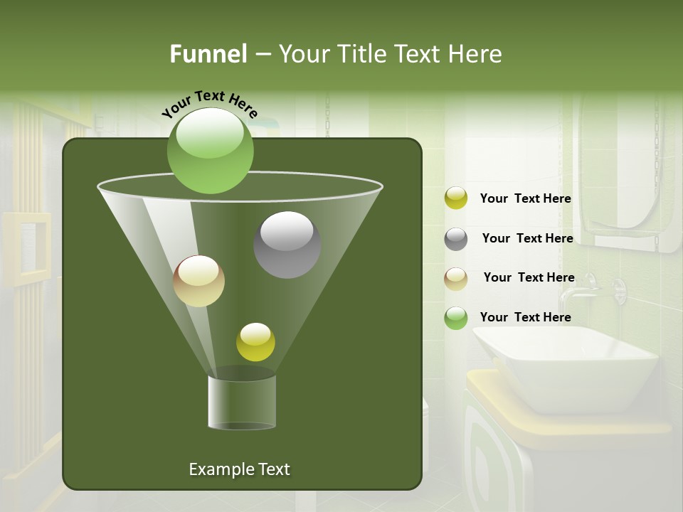 Mirror Tub Apartment PowerPoint Template