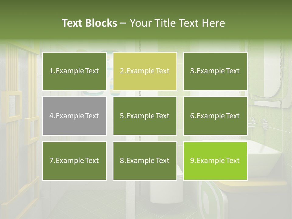 Mirror Tub Apartment PowerPoint Template
