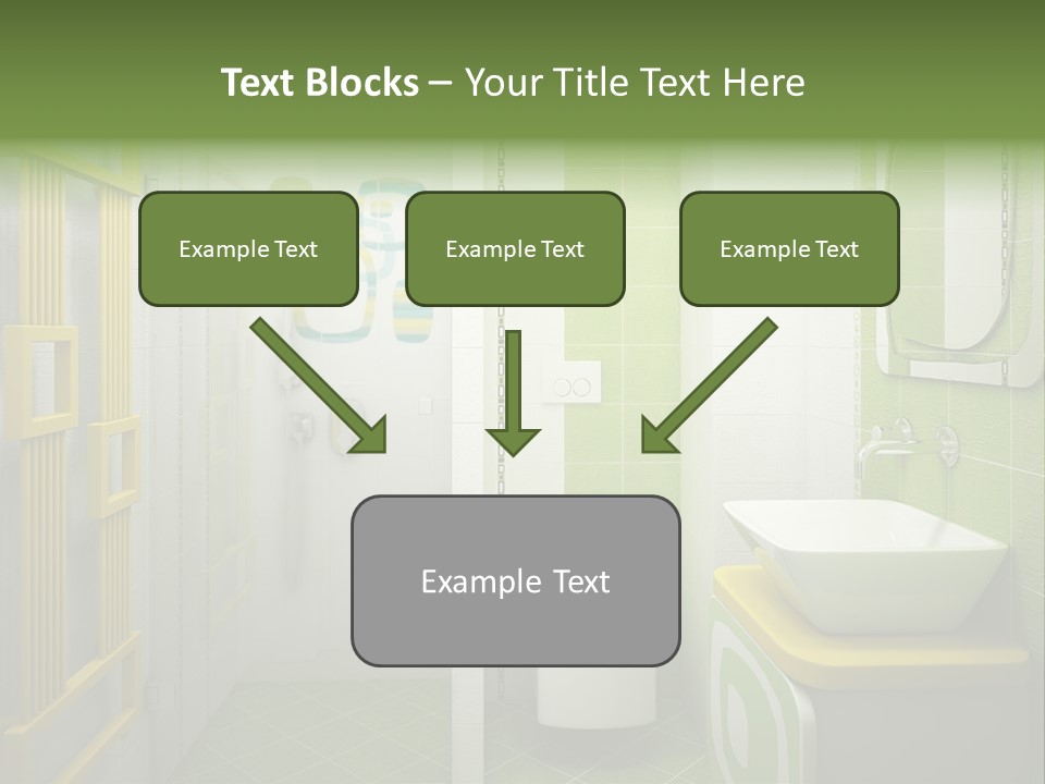 Mirror Tub Apartment PowerPoint Template