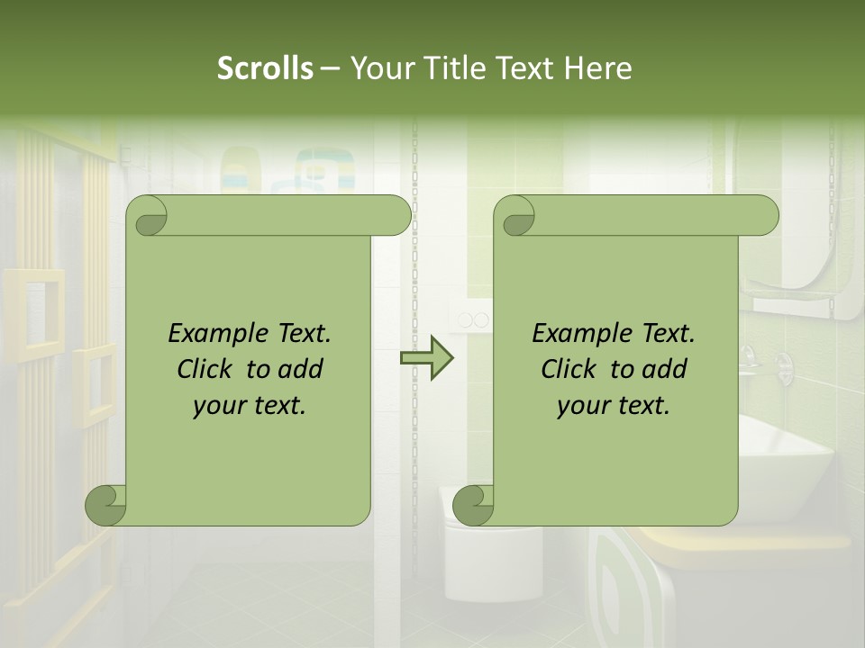 Mirror Tub Apartment PowerPoint Template