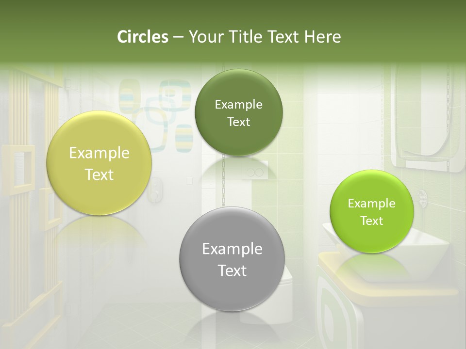 Mirror Tub Apartment PowerPoint Template