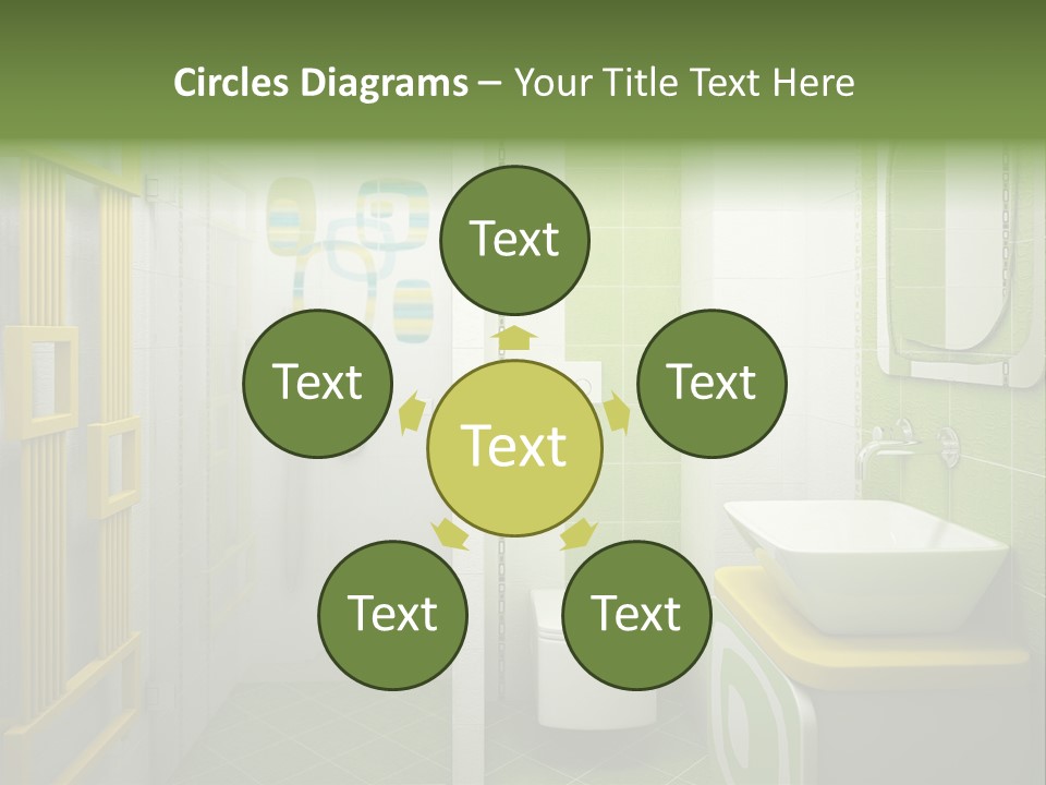 Mirror Tub Apartment PowerPoint Template