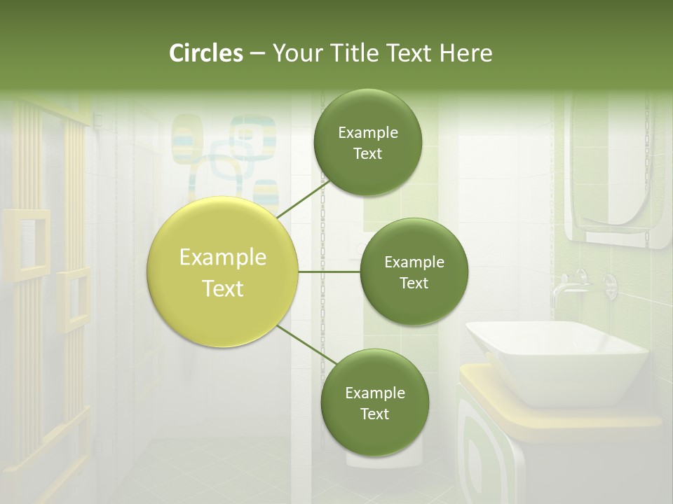 Mirror Tub Apartment PowerPoint Template