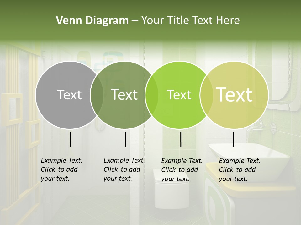 Mirror Tub Apartment PowerPoint Template