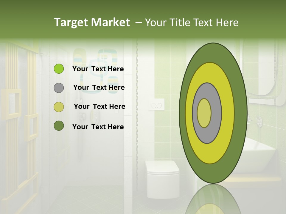 Mirror Tub Apartment PowerPoint Template