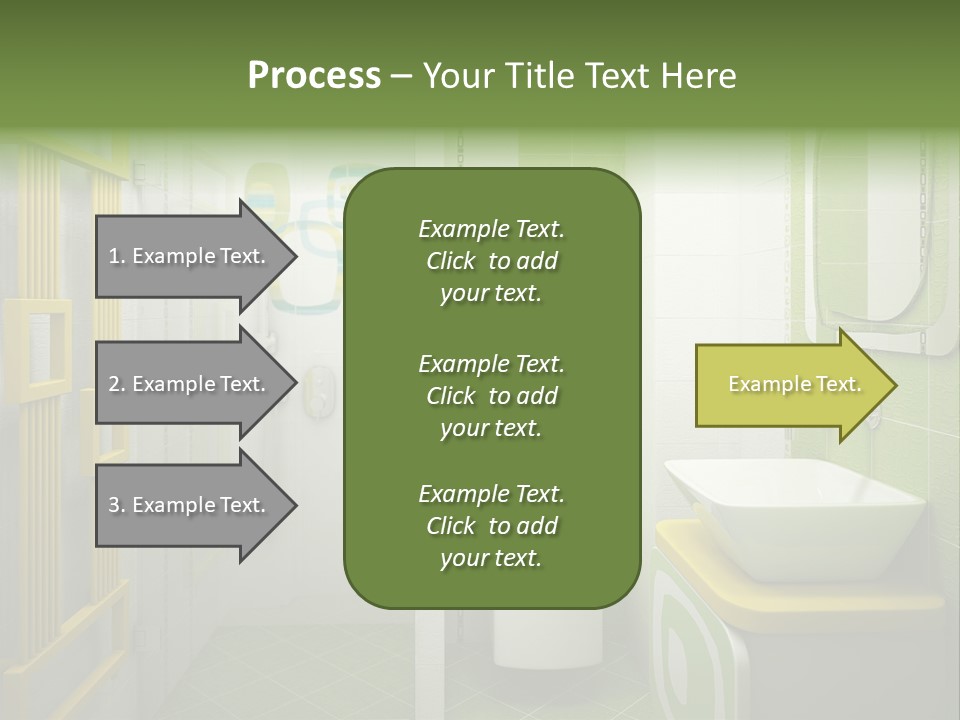 Mirror Tub Apartment PowerPoint Template