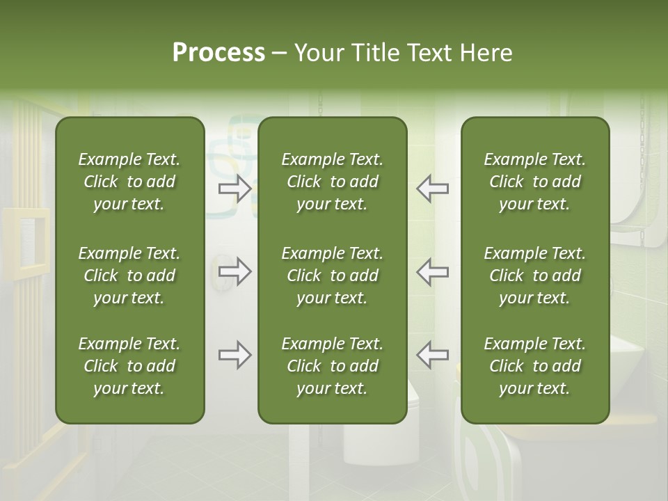 Mirror Tub Apartment PowerPoint Template
