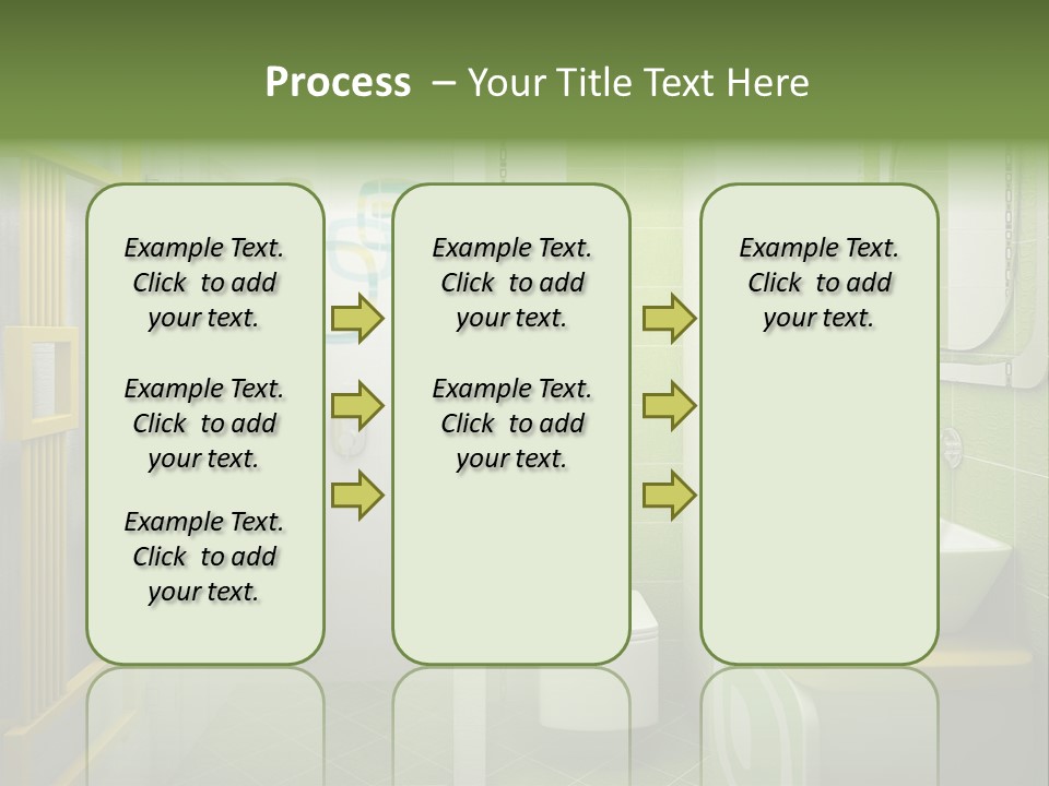 Mirror Tub Apartment PowerPoint Template