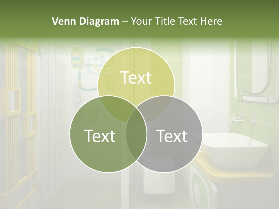 Mirror Tub Apartment PowerPoint Template