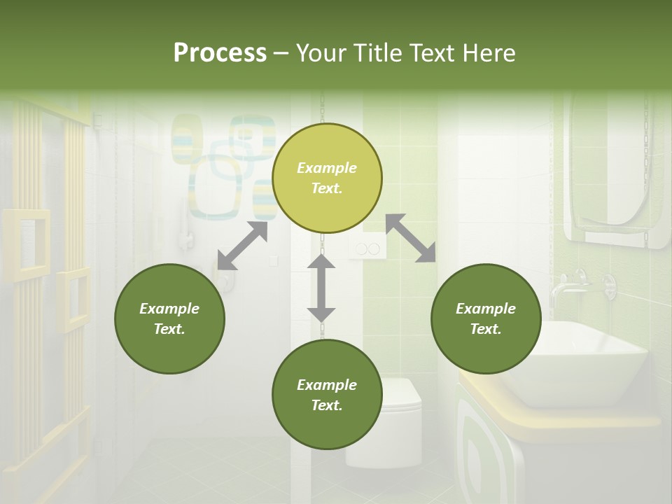 Mirror Tub Apartment PowerPoint Template