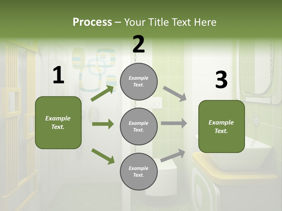 Mirror Tub Apartment PowerPoint Template