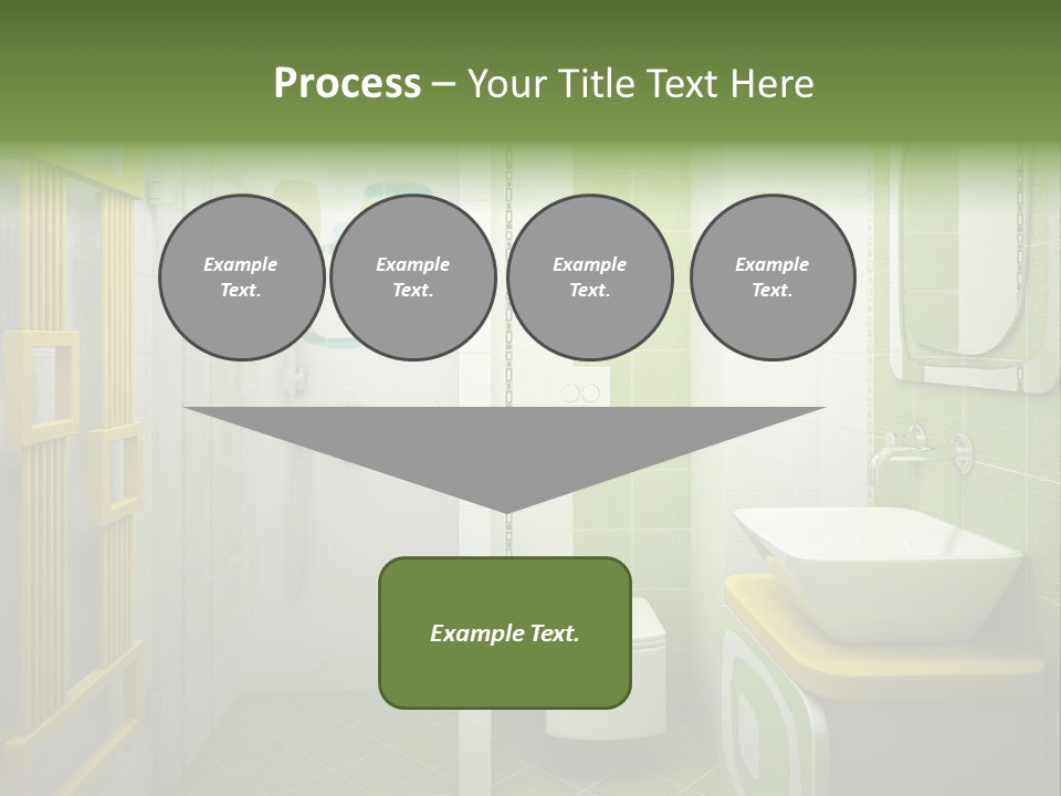 Mirror Tub Apartment PowerPoint Template