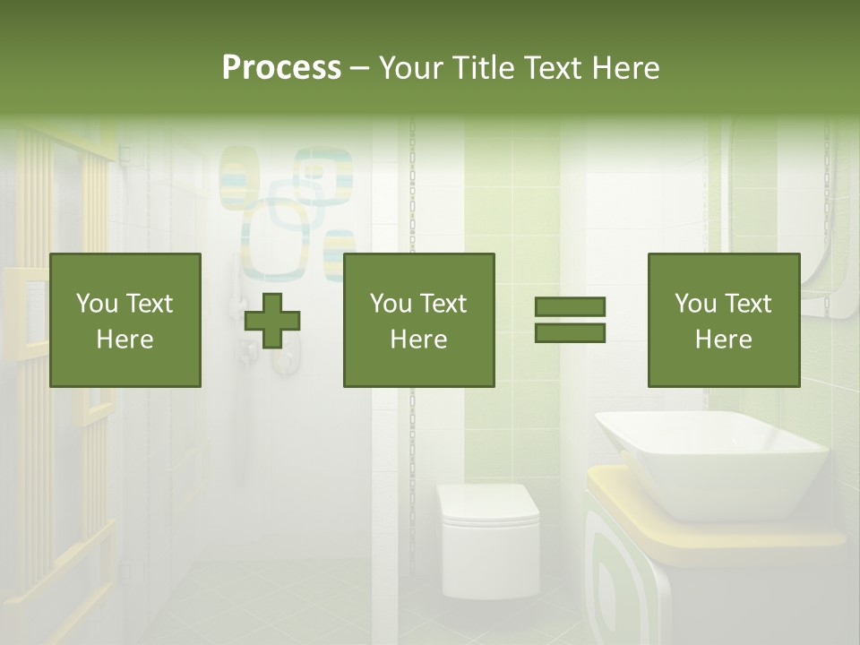 Mirror Tub Apartment PowerPoint Template