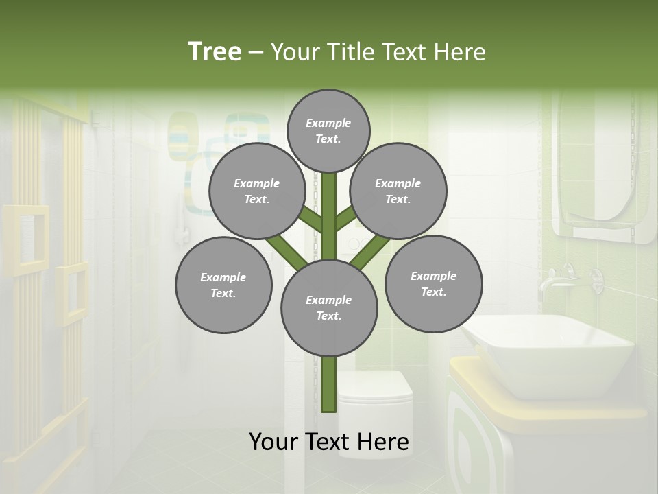 Mirror Tub Apartment PowerPoint Template