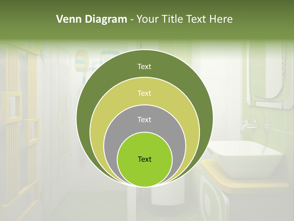 Mirror Tub Apartment PowerPoint Template