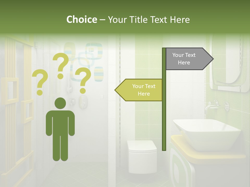 Mirror Tub Apartment PowerPoint Template