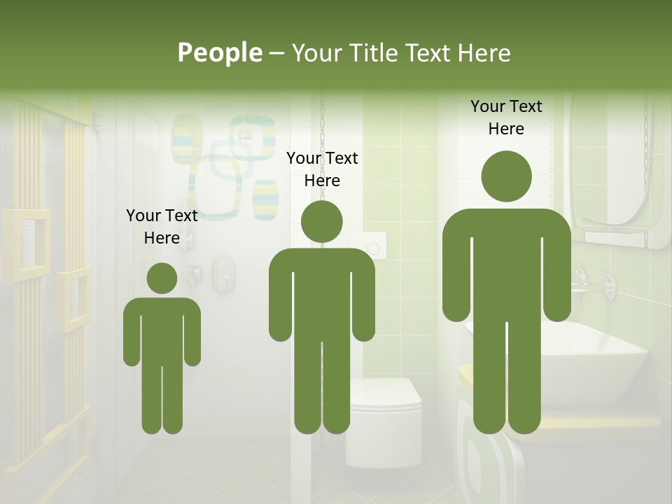 Mirror Tub Apartment PowerPoint Template