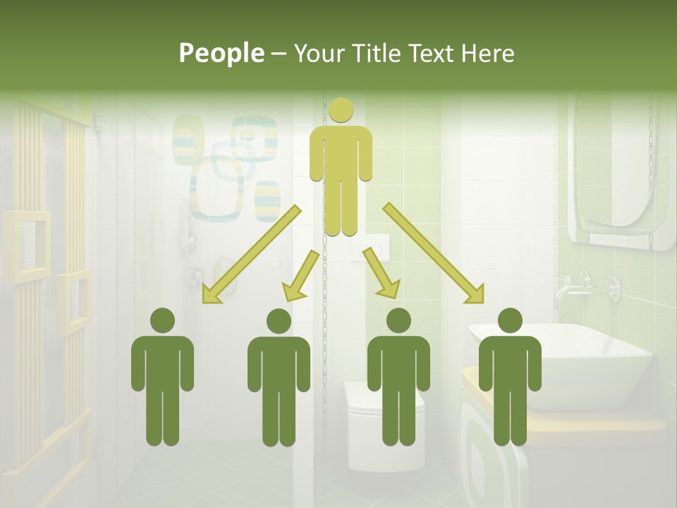 Mirror Tub Apartment PowerPoint Template