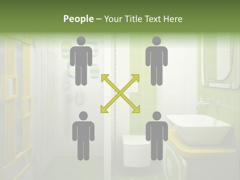 Mirror Tub Apartment PowerPoint Template