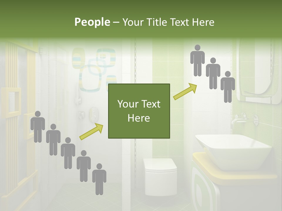 Mirror Tub Apartment PowerPoint Template