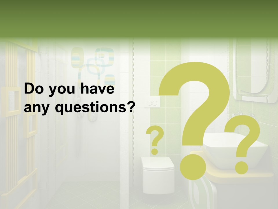 Mirror Tub Apartment PowerPoint Template