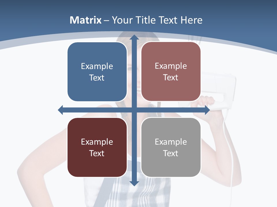 Brunette Cheerful Toothy PowerPoint Template