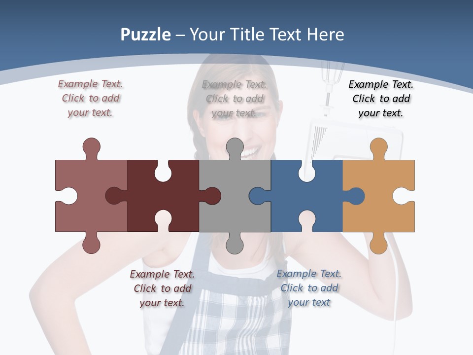 Brunette Cheerful Toothy PowerPoint Template