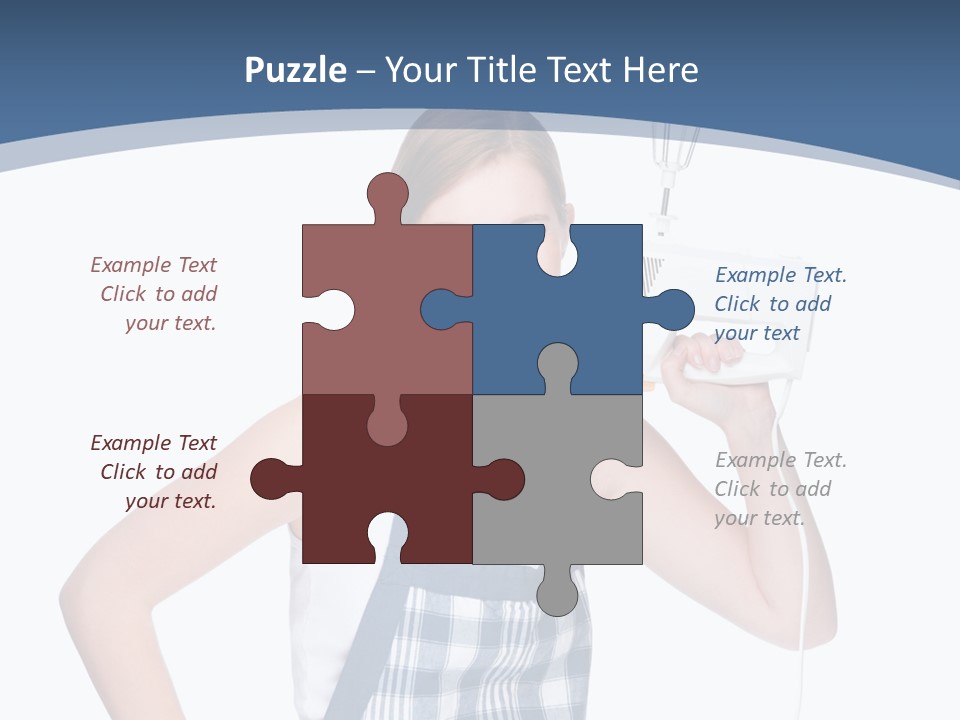 Brunette Cheerful Toothy PowerPoint Template