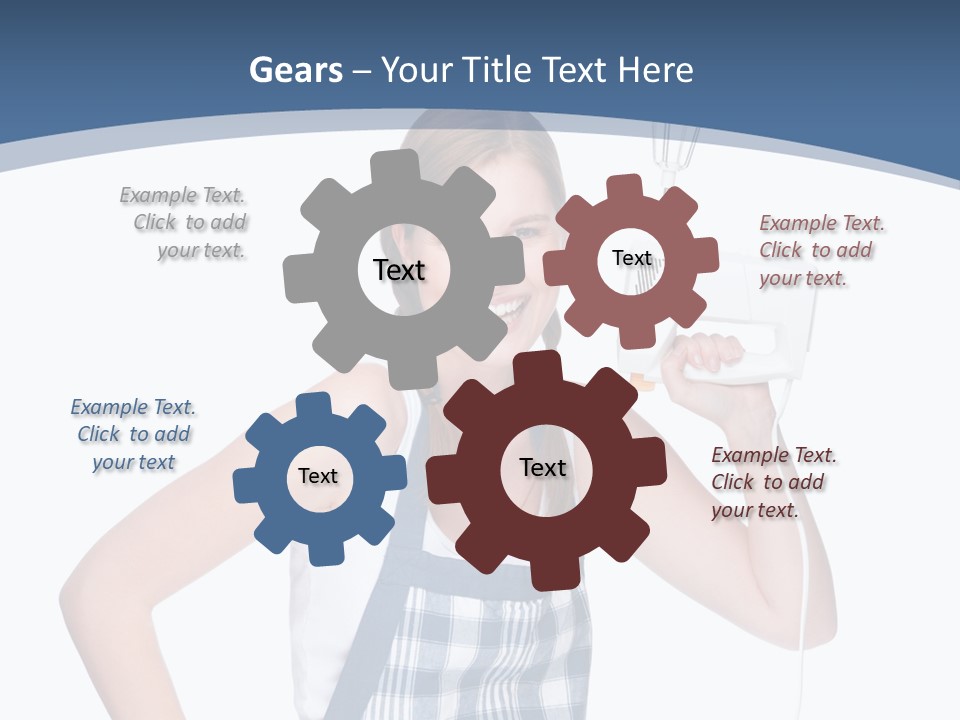 Brunette Cheerful Toothy PowerPoint Template