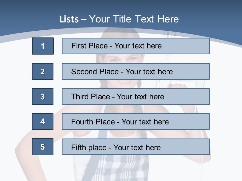 Brunette Cheerful Toothy PowerPoint Template