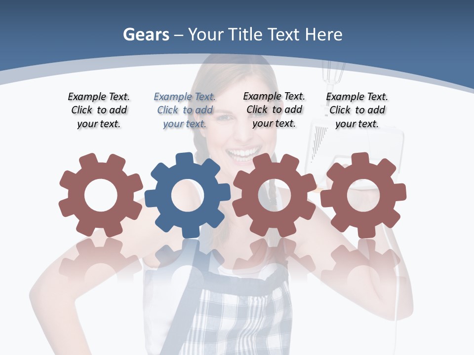 Brunette Cheerful Toothy PowerPoint Template